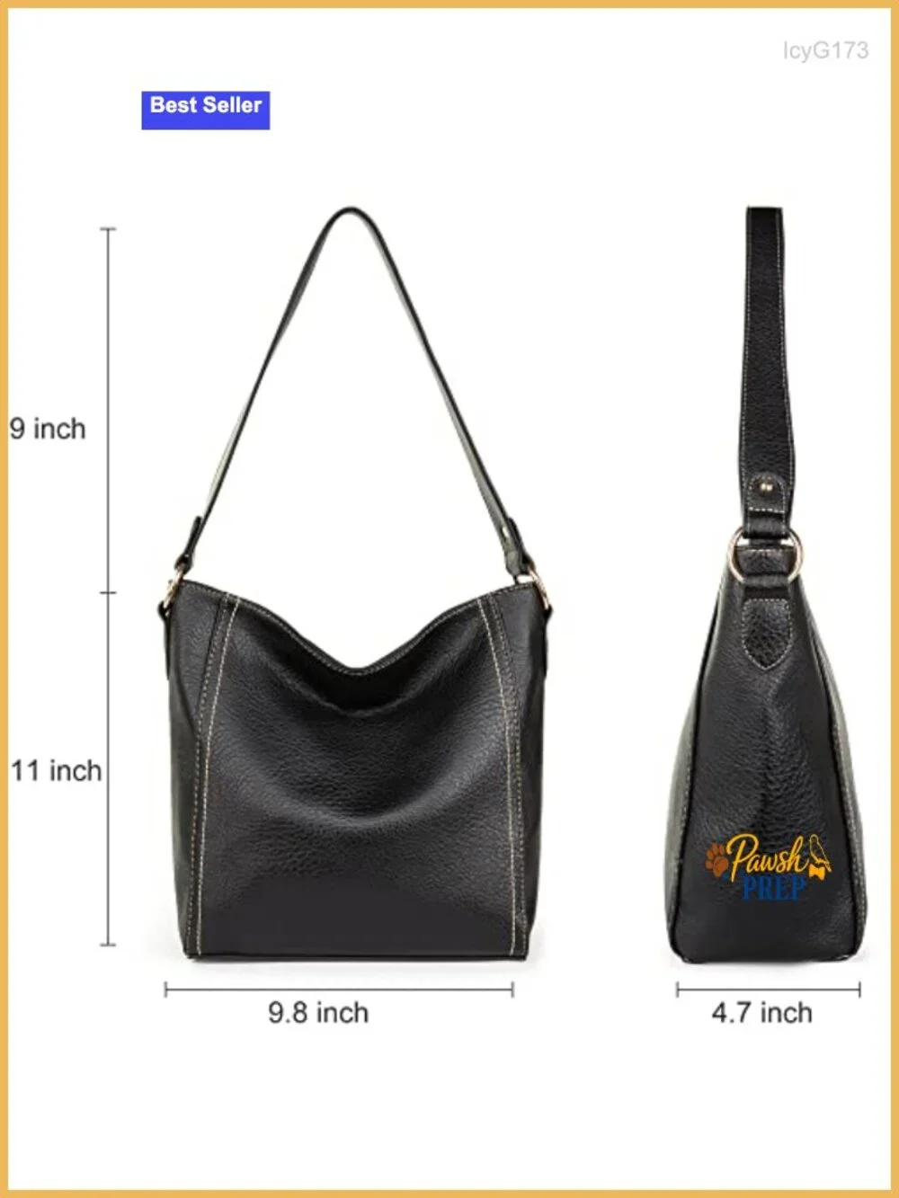Trendy Soft Faux Leather Hobo Shoulder Bag with Zipper